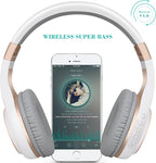Riwbox Bluetooth Headphones, XBT-80 Folding Stereo Wireless Bluetooth - Image 2