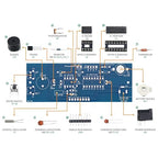 Soldering Practice Kit DIY RGB Alarm Clock Green Sound Sensor RGB Gyro Red - Image 2
