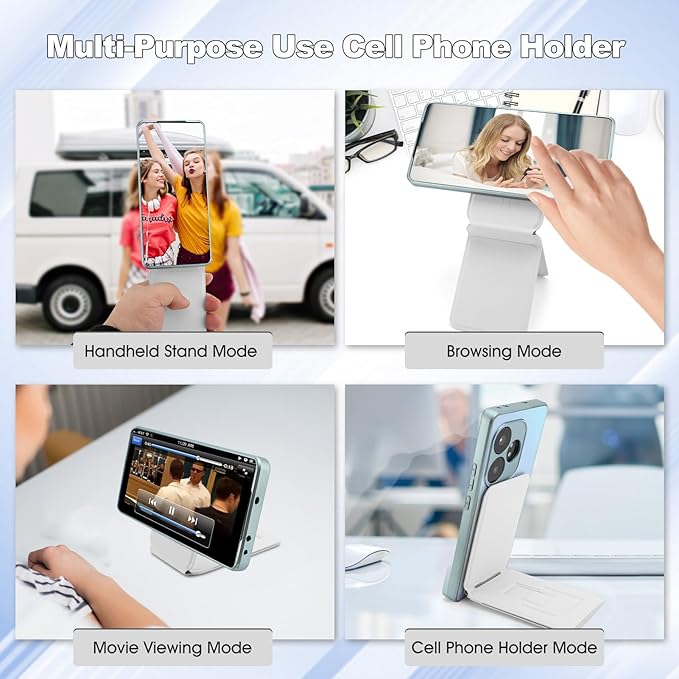 Phone Stand, Foldable Magnetic Phone Tripod, Angle Adjustment & Strong Magnets - Image 2