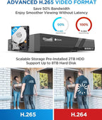 4COVR Security Camera Outdoor System, 4K 8 Channel H.265 NVR - Image 8