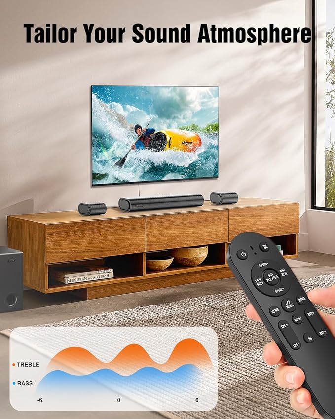 Hiwill 4.1ch Sound Bar with Dolby Atmos, 300W Sound Bar - Image 9