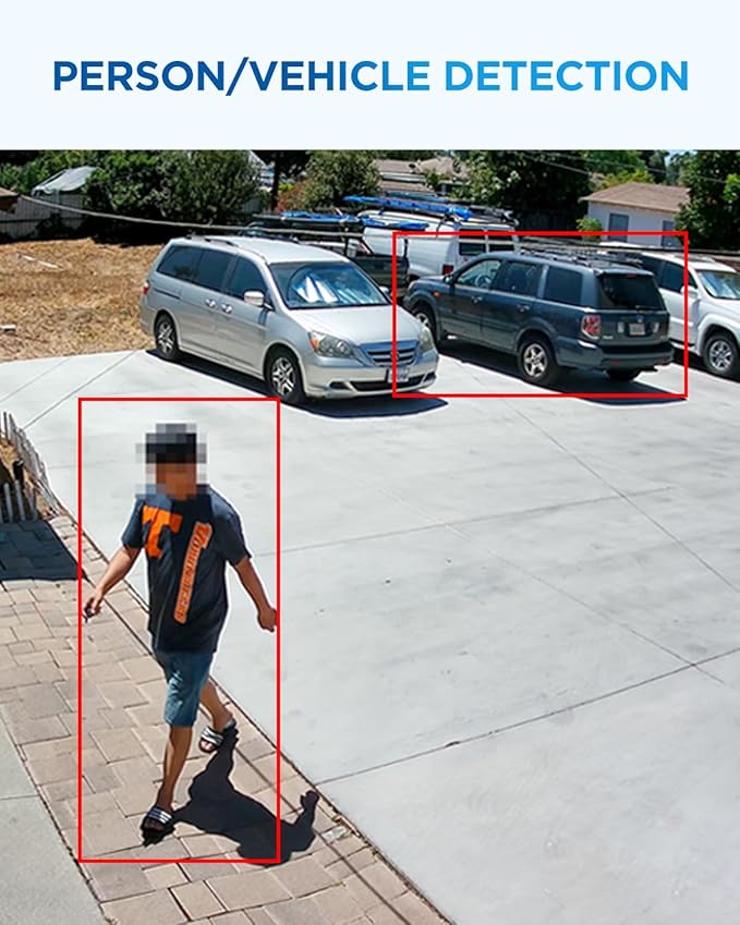 4COVR Security Camera Outdoor System, AI Human Vehicle Detection, 8CH 4K H.265 - Image 5