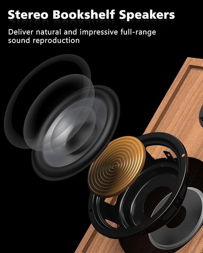 Record Player Vinyl Bluetooth Turntable - Image 2