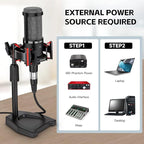 XLR Podcast Microphone Professional Cardioid Condenser Microphone - Image 5