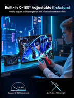 UPERFECT Portable Monitor 18.5-inch 120HZ 100% sRGB 1080P w/VESA & Stand 180° - Image 5