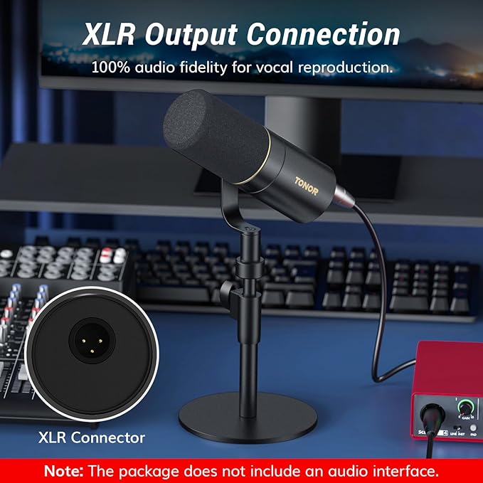 TONOR Dynamic Microphone, XLR Microphone - Image 4