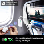 Premium Airplane Bluetooth 5.4 Transmitter Adapter, Supports 2 - Image 3