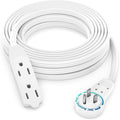Maximm Cable 20 Ft 360° Rotating Flat Plug Extension Cord, 16/3 AWG Multi 3 by MaximmCable