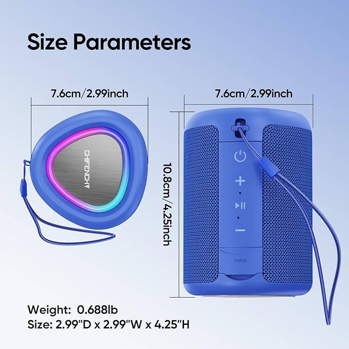 Portable Bluetooth Speaker Beach Essentials: Powerful Crystal Clear - Image 9