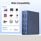 ACASIS USB C Docking Station Dual Monitor, 16-in-1 Laptpop Docking Station - Image 9