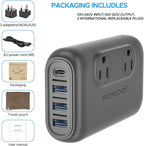 SOKOO 220v to 110v Voltage Converter, International Universal Travel Adapter - Image 6