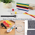 ELII 302PCS Cable Management Kit 4 Cable Sleeve, 45Cable Clips, 11Cable Holders - Image 9