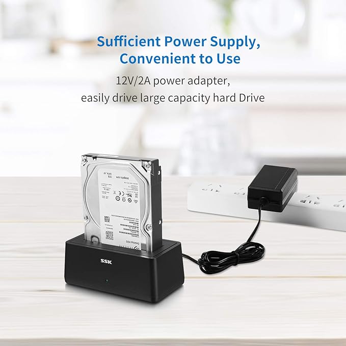 SSK USB 3.0 to SATA External Hard Drive Docking Station Enclosure Adapter - Image 5