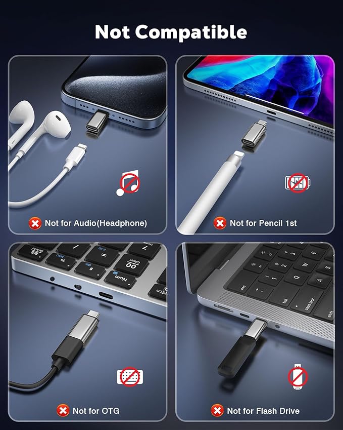 MoKo Lightning to USB C Adapter 2Pack, NOT - Image 2