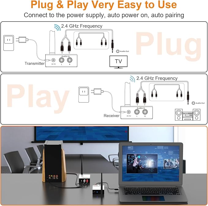 1Mii 2.4Ghz Wireless Audio Transmitter Receiver - Image 6