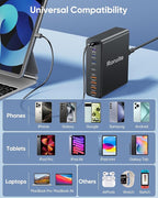 460W USB C Charger Block, 10-Port Charging Station GaN Fast Charger Block Type - Image 7