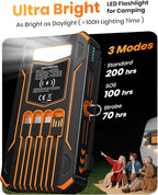 SOARAISE Solar Charger Power Bank - 48000mAh Wireless Portable Charger Built-in - Image 7