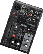 Yamaha AG03MK2 Black 6-Channel Live Streaming Loopback Mixer/USB Interface - Image 3