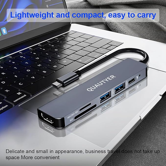 USB C Hub Multiport Adapter Dongle - Image 8