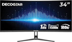 Deco Gear 34” Curved Ultrawide Business Monitor | 3440x1440, 99% sRGB | by DecoGear