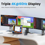 DisplayLink Docking Station Triple 4K@60Hz Monitor - Image 3