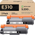 E310 E310dw Toner Cartridge Black 2-Pack High-Yield Replacement by KingKJInkToner