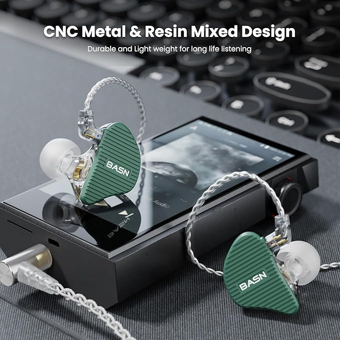 BASN Mix-PD in Ear Monitor, 1Planar Driver + 1Dynamic Driver HiFi IEM Earphones - Image 5
