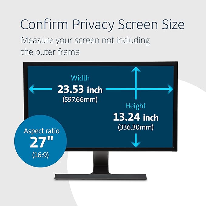 Kensington 27 inch Computer Privacy Screen - Image 2