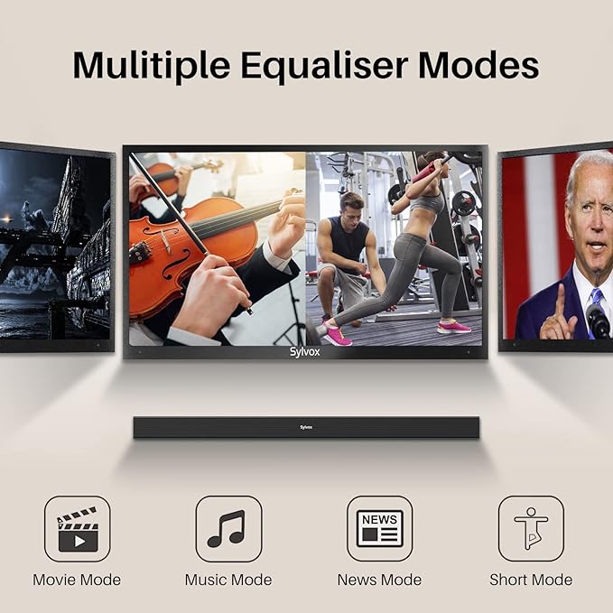 SYLVOX Elf S2 Soundbar, 60W TV Speaker - Image 5