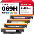 069H 069 Toner Cartridge Set 4-Pack MF753Cdw High Capacity Replacement by JCTONER
