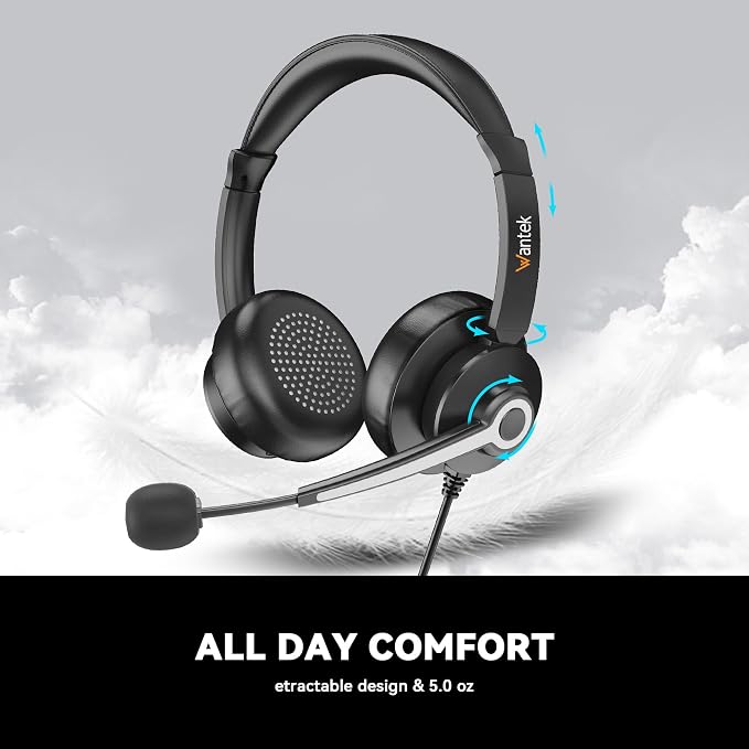 Wantek USB & 3.5mm Headset - Image 6