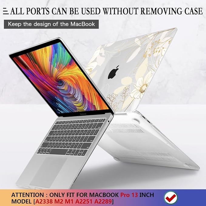 CISSOOK Compatible with M2 MacBook Pro 13 Inch Case 2025-2020 Release M1 M2 - Image 5