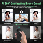 Angetube Streaming Webcam with Microphone: 1080P 60FPS USB Web Cam with Ring - Image 4