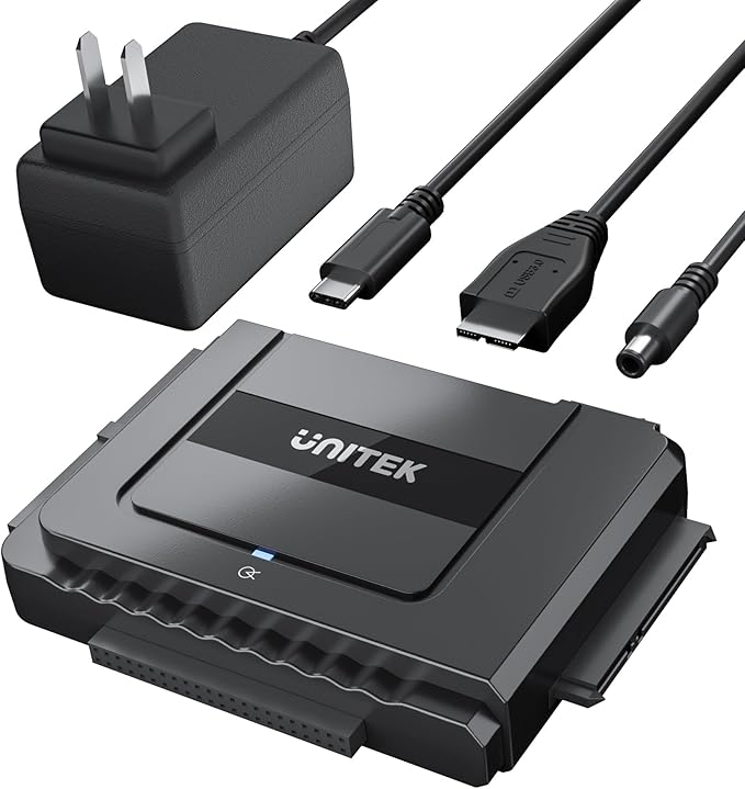 Unitek USB C to SATA 6Gbps IDE Adapter External Hard Drive Converter Kit by Unitek
