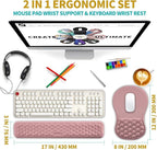Hokafenle 2 in 1 Ergonomic Mouse Pad Wrist Support & Wrist Rest - Image 2