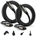 Elecan Optical Audio Cable 6 Ft/2 Pack Digital Audio Toslink Cable Cord-Fiber by Elecan