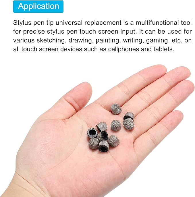 MECCANIXITY 12pcs 7.5mm Stylus Pen Fine Tips Conductive Fiber Capacitive Touch - Image 4