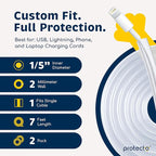 PROTECTO 2-Pack Heavy Duty Cord Protectors from Pets No Chew Solution, 7ft Easy - Image 6