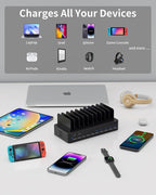 620W Charging Station for Multiple Devices, 10-Port USB C Fast Charger Station - Image 7