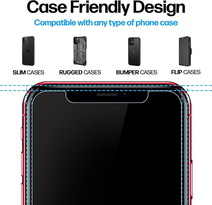 Power Theory Designed for iPhone 11, iPhone XR Screen Protector Tempered Glass - Image 4