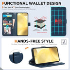 TUCCH Case for Galaxy S25 Plus, 2 in 1 Magnetic PU Leather Wallet - Image 5