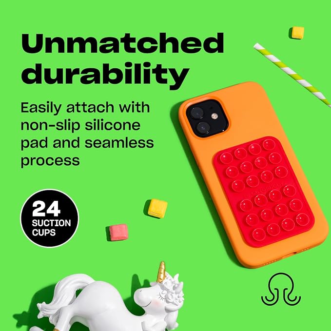 Classic - Silicone Suction Phone Case Adhesive Mount - Hands-Free, Strong Grip - Image 4
