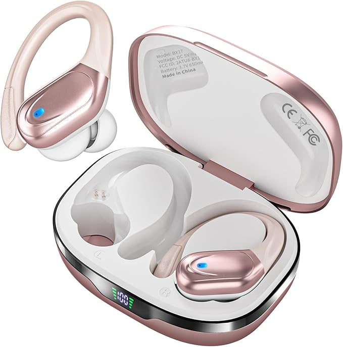 HAOYUYAN Sports Bluetooth Headphones, 80Hrs Playtime Wireless Earbuds by HAOYUYAN