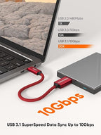 CableCreation 1FT USB C to Micro B Cable, 10Gbps Speed External Hard Drive - Image 4