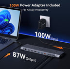 TobenONE USB-C Docking Station 3 Monitors & Dual Monitor, Laptop Dock Stand - Image 7