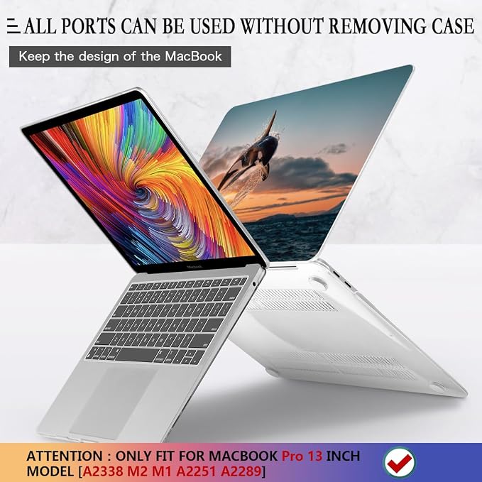 CISSOOK Compatible with MacBook Pro 13 inch Case 2023 2022 2021 2020 Release M2 - Image 5