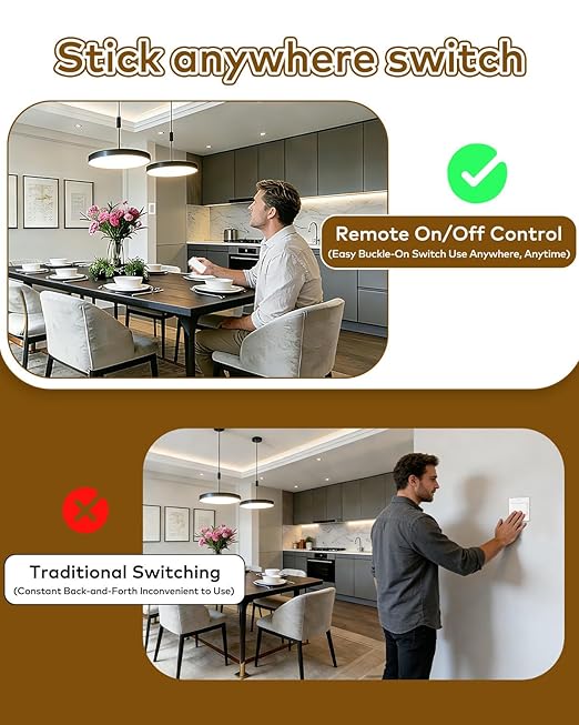 NineLeaf Wireless Remote Lamp Switch, Plug - Image 2