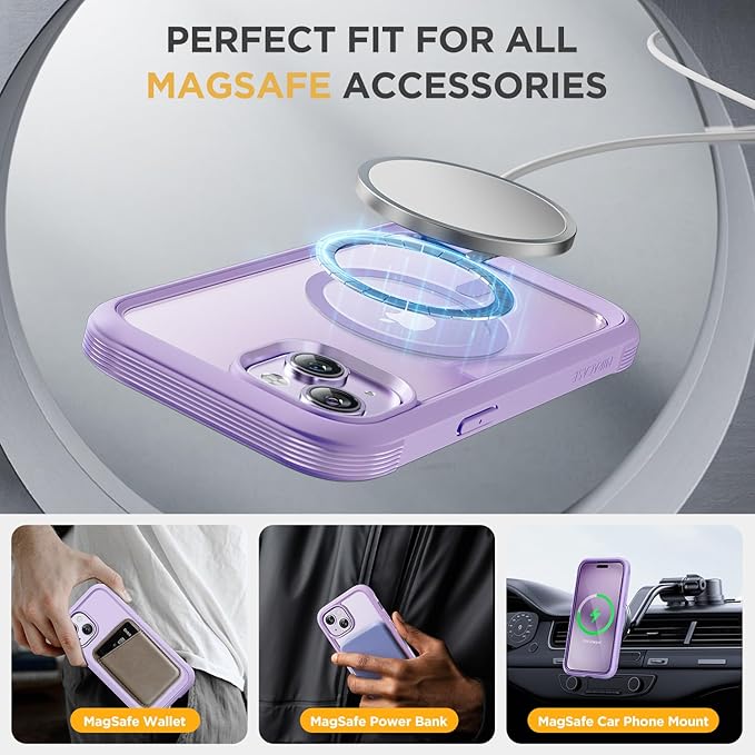 Miracase Magnetic for iPhone 14 Case 6.1", Full-Body Protective Bumper 14 Phone - Image 2