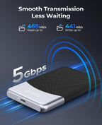 ORICO 512GB External SSD with 2 in 1 USB C Cable, Portable Solid State Drive - Image 3
