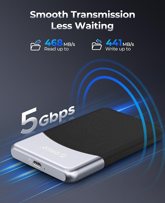 ORICO 1TB External SSD with 2 in 1 USB C Cable, Portable Solid State Drive USB - Image 3